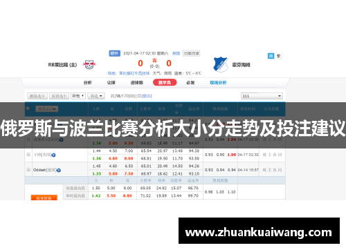 俄罗斯与波兰比赛分析大小分走势及投注建议